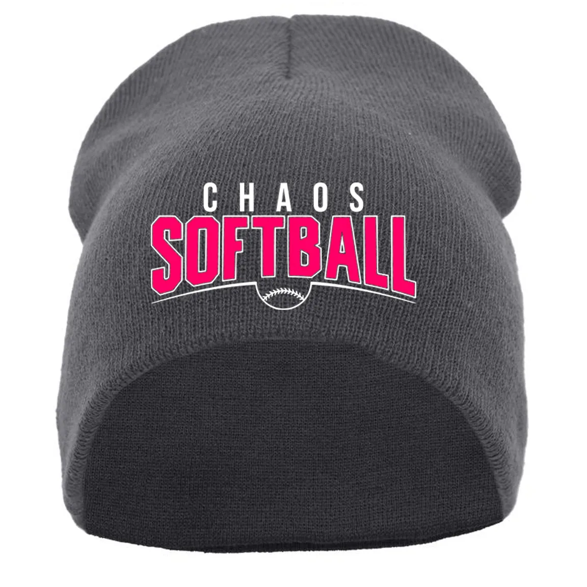 Chaos - BASIC KNIT BEANIE with Chaos Softball Curved - Graphite 601K)