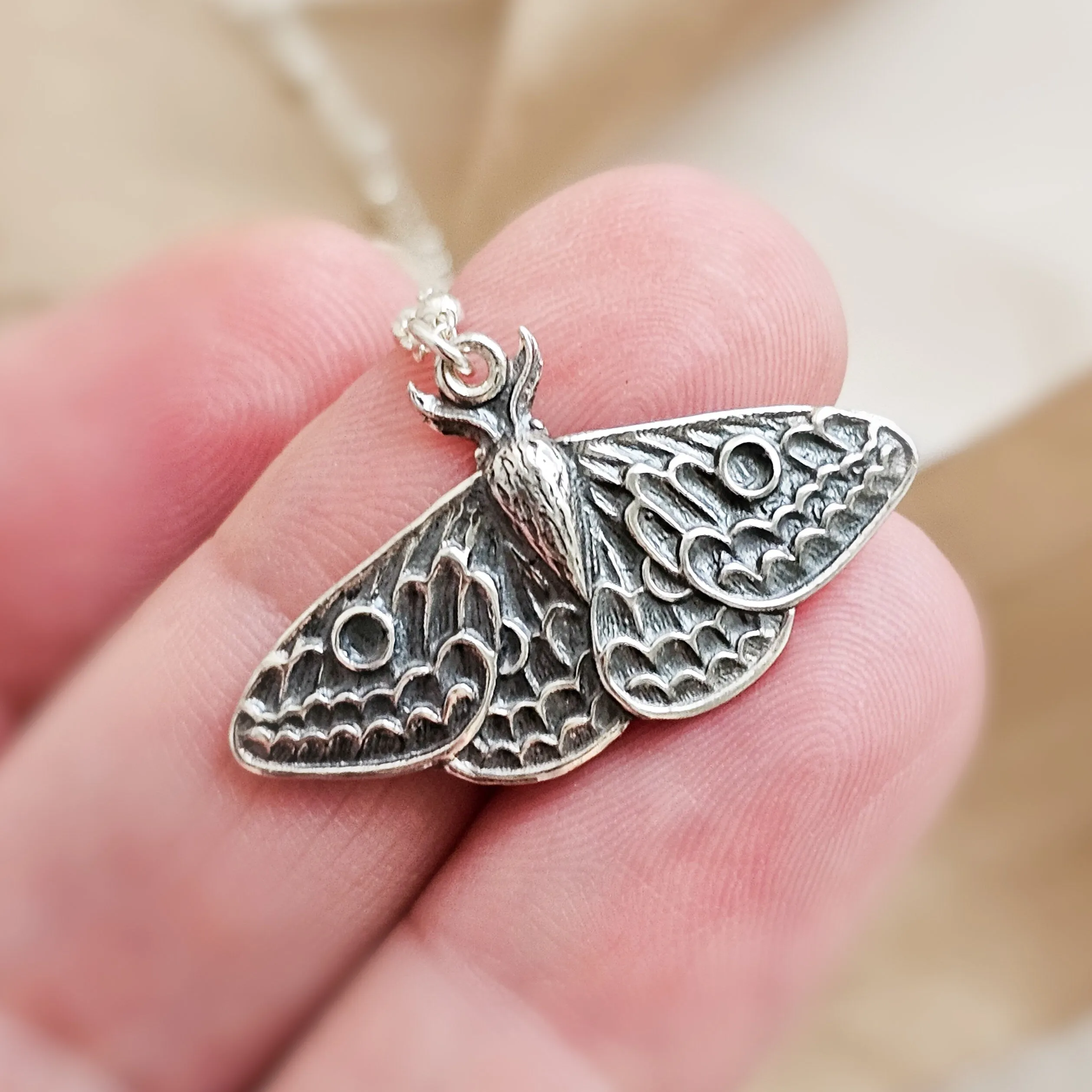 Exquisite Moth Necklace