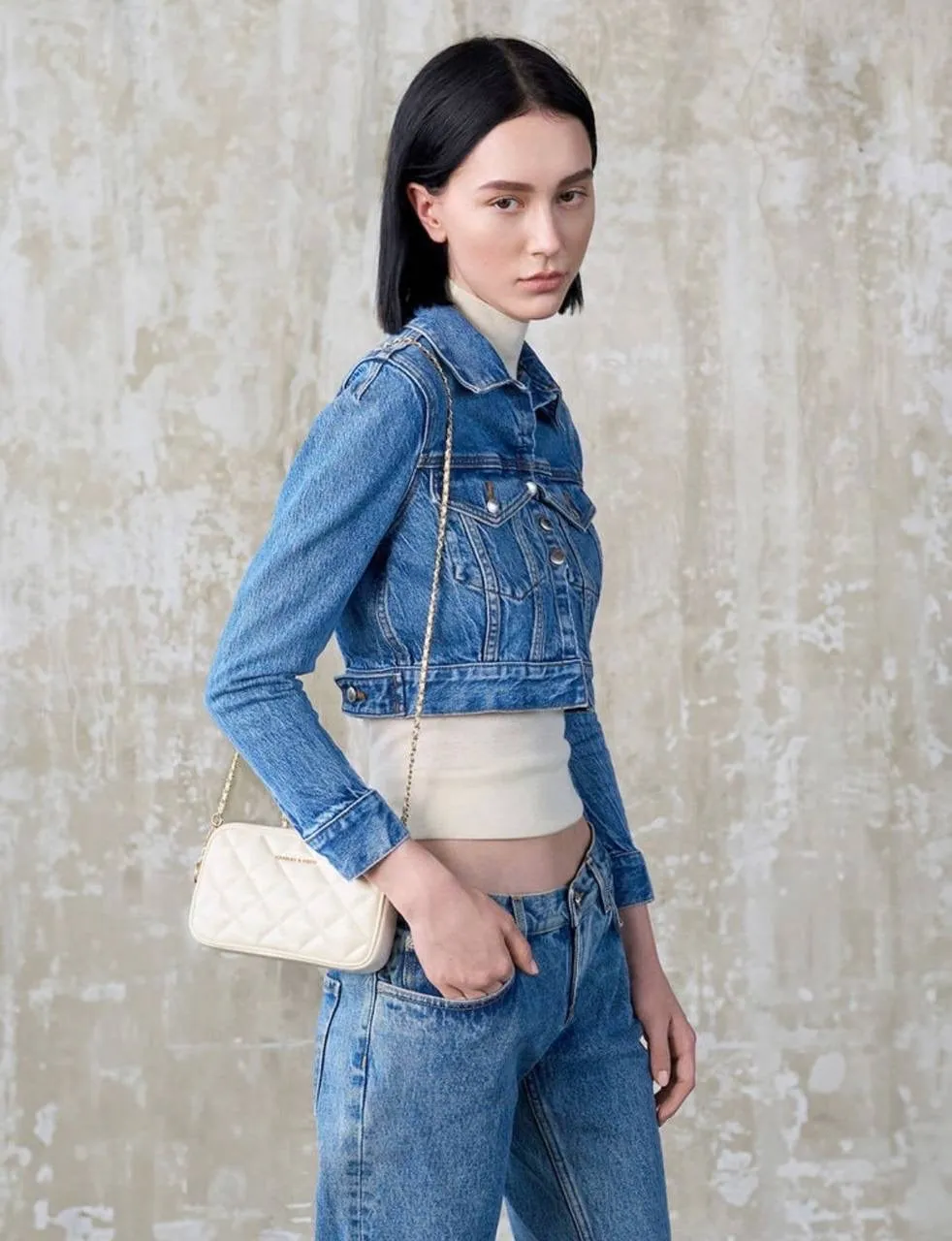 Mini Apfra Quilted Crossbody Bag