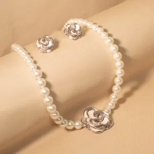 Saraah Pearl Necklace Set