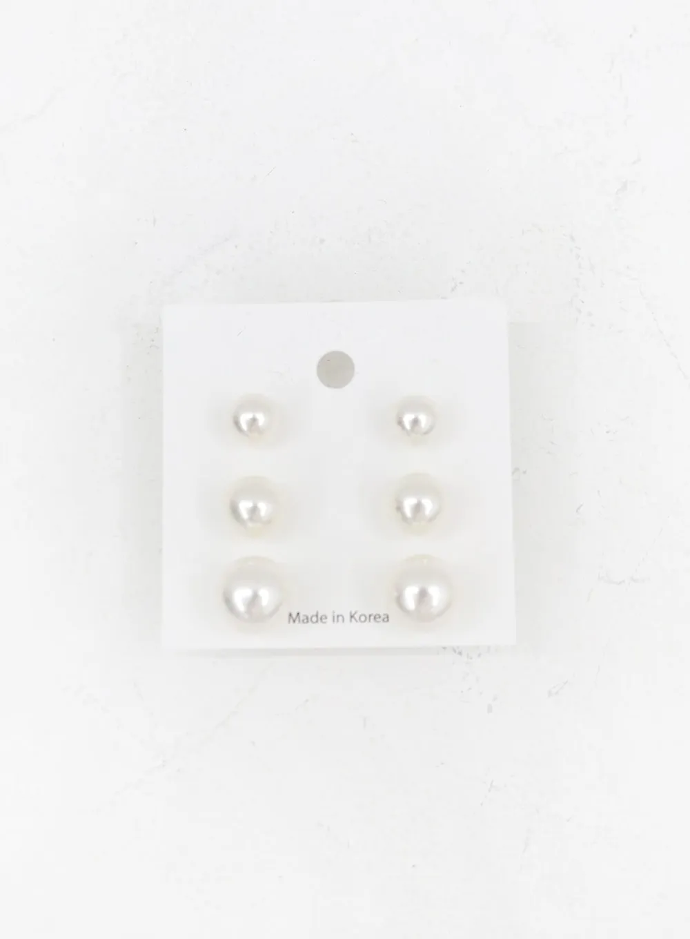 Simple Pearl Earrings Set OU7